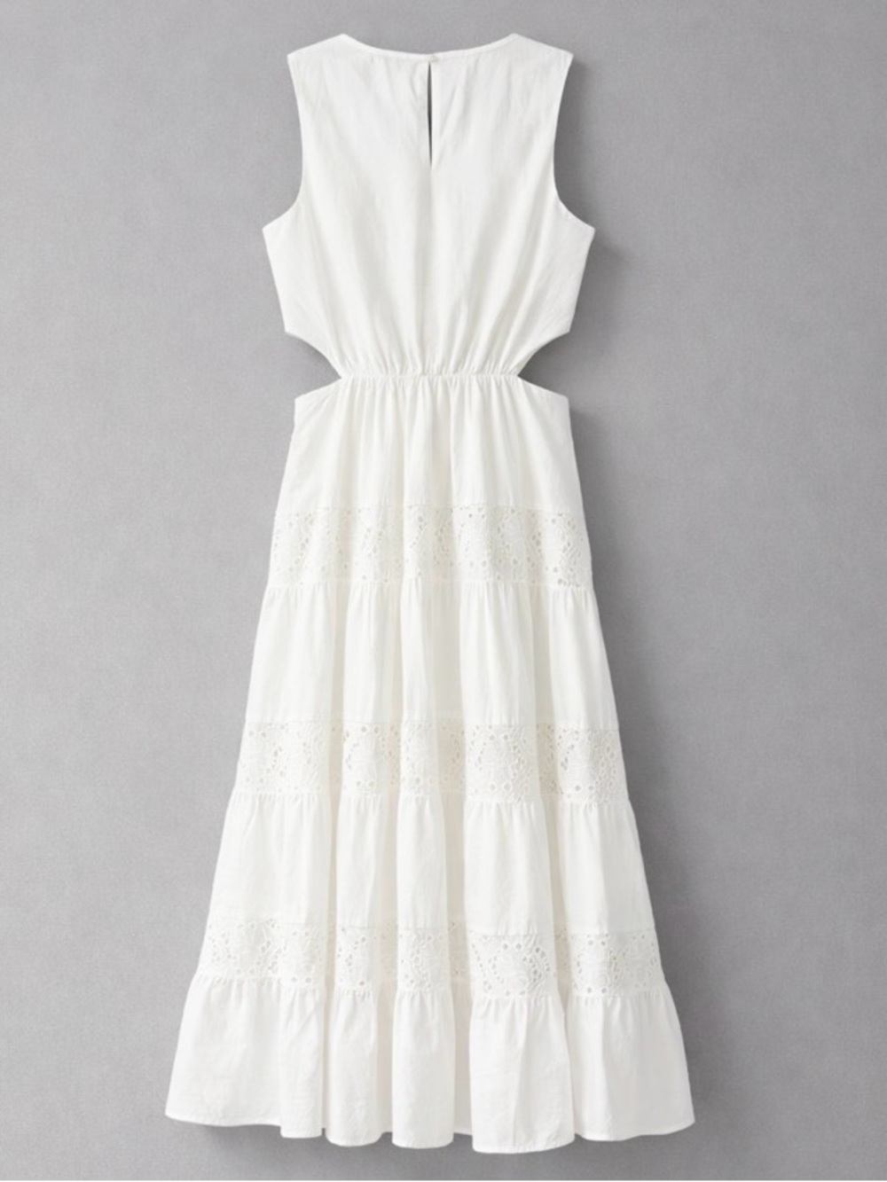 Banana Republic White Eyelet Midi Dress - Picture 3 of 4